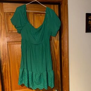 Lily Rose Green Tie-Back Dress